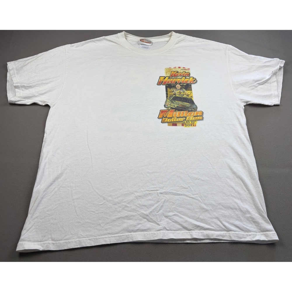 Kevin Harvick 2007 All-Star Victory Chase Authentics T-Shirt Mens XL White #29